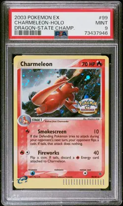 2003 Pokemon EX Dragon Charmeleon Holo #99/97 PSA 9 Mint English - Image 1