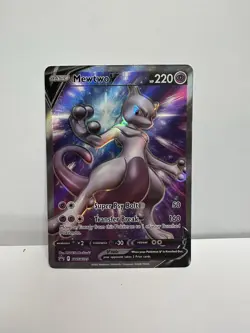 Mewtwo V Full Art UR SWSH229 Pokemon TCG Sword & Shield Promo Ultra Rare NM - Image 1