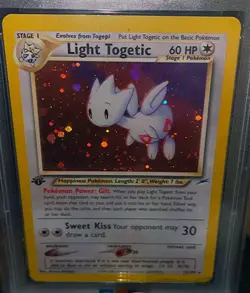 💫 LIGHT TOGETIC HOLO 1ST EDITION PSA 9 2002 POKEMON NEO DESTINY #15 MINT 🦄📈 - Image 4