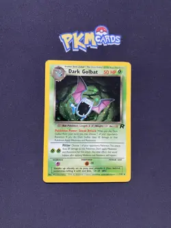 Pokemon TCG Dark Golbat Team Rocket 7/82 Holo Rare LP. - Image 1