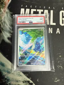 Pokemon Heracross SV02 Paldea Evolved Illustration Rare Holo #194/193 PSA 9 - Image 1