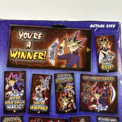 2 VTG ‘96 Yu-Gi-Oh Valentines Day Cards 30 Foil + Stickers 32 Foil + Poster NOS - Image 4