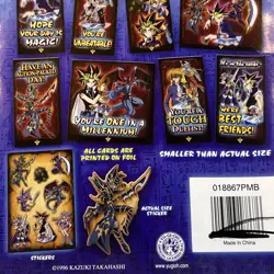 2 VTG ‘96 Yu-Gi-Oh Valentines Day Cards 30 Foil + Stickers 32 Foil + Poster NOS - Image 5