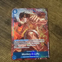 Monkey D. Luffy OP02-062 Alt Art - One Piece TCG Paramount War - Image 1