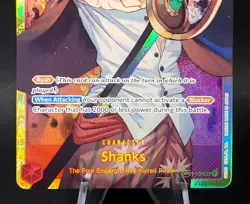 One Piece Shanks Romance Dawn OP01-120 Secret Rare Foil Bandai - Image 4