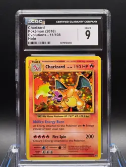 CGC 9 MINT ✨ - Charizard 11/108 Evolutions Holo - 2016 Pokemon - Image 1