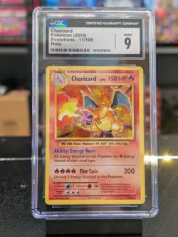 CGC 9 MINT ✨ - Charizard 11/108 Evolutions Holo - 2016 Pokemon - Image 1