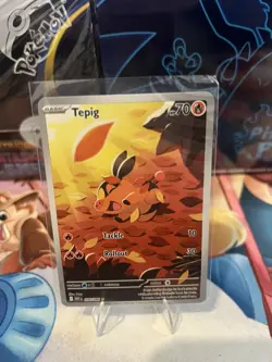 Tepig - 096/086 - Illustration Rare - White Flare - Pokemon TCG - English - NM/M - Image 1