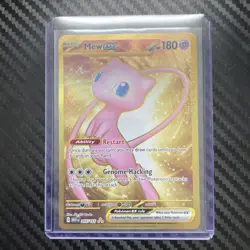 Pokemon TCG Mew EX Metal Gold NM 205/165 Scarlet & Violet 151 Promo Card - Image 1