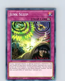 Yu-Gi-Oh TCG Junk Sleep MP21-EN156 1st Edition Regular Common Card NM - Image 1