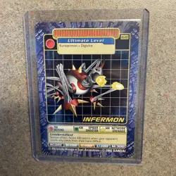 VINTAGE 2002 Non-Holo Infermon BO-222 Digi Battle Digimon Card NM - Image 1