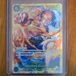 One Piece Monkey.D.Luffy OP13-118 Foil Secret Rare 7000 Power Card - Image 1