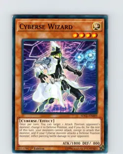 Yu-Gi-Oh TCG Cyberse Wizard SDCL-EN009 1st Edition Regular Common Card NM - Image 1