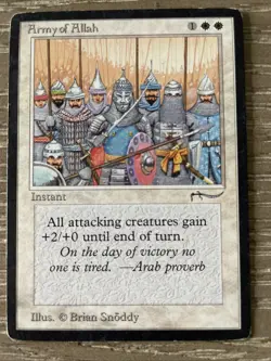 Army of Allah (Dark) LP MTG Magic: The Gathering - Image 1