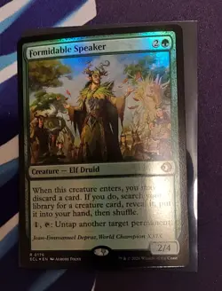 FOIL Formidable Speaker - Lorwyn Eclipsed MTG ECL Rare - Image 1