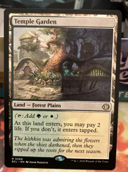 x1 Temple Garden R MTG Lorwyn Eclipsed M/NM, English - Image 1