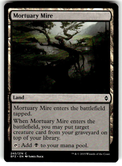 LP Mortuary Mire (240/313) Battle for Zendikar BFZ MTG - Image 1