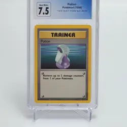 Rare 1999 Pokemon Trainer Deck A Brock's Deck - POTION 94/102 CGC 7.5 - Image 4