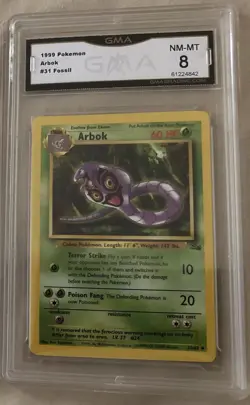 1999 Pokemon Fossil Arbok #31/62 - Image 1