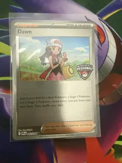 Pokemon Dawn 087/094 - STAFF Stamped Promo - Regional Promo - Phantasmal Flames - Image 1