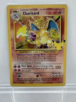 Pokemon TCG Charizard 4/102 Celebrations Classic Collection Holo Rare NM - Image 1