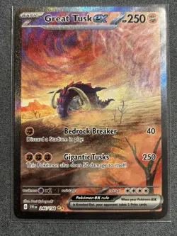 Pokemon Great Tusk ex 246/198 Scarlet & Violet Special Illustration Rare Holo 2. - Image 1