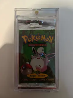 🔥 Pokemon Jungle Booster Pack Wigglytuff Long Crimp Factory Sealed 1999 - Image 1