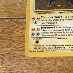 Magneton 9/102 Pokemon Card Holo WOTC Base Set - Image 5