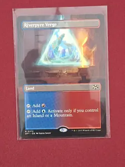 MTG - Riverpyre Verge *BORDERLESS* DFT AETHERDRIFT Near Mint - Image 1