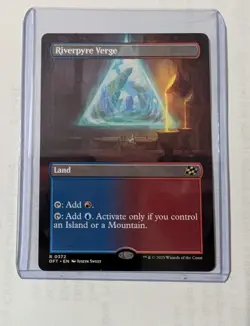 Riverpyre Verge (Borderless) Aetherdrift MTG Magic Land Card Non Foil - Image 1