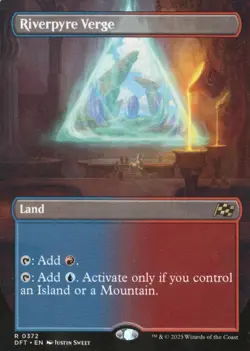 MTG AETHERDRIFT RIVERPYRE VERGE BORDERLESS RARE - Image 1