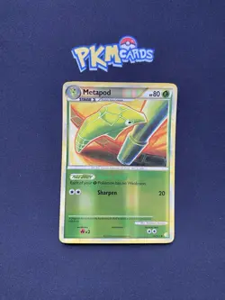 Pokemon TCG Metapod Heartgold & Soulsilver 46/123 Reverse Holo LP. - Image 1