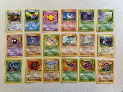 WoTC Pokemon Card Lot of 18 No Duplicates! Base Jungle Fossil +More! NM-HP #14 - Image 1
