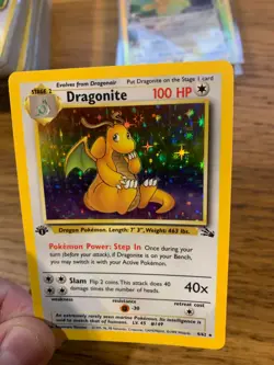 NM! 1st Edition Dragonite (4/62) Holo Fossil Set Pokemon Card! FAST & FREE P&P! - Image 4