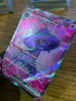 NM! Mismagius Ex (112/094) Phantasmal Flames Full Art Rare Pokemon Card! - Image 4
