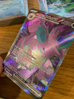 NM! Team Rocket's Nidoking ex (216/182) Destined Rivals Full Art Pokemon Card! - Image 4