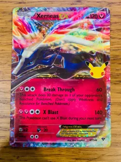 NM! Xerneas EX (97/146) Celebrations 25th Anniversary Holo Pokemon Card! - Image 1