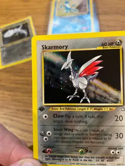 1st Edition Skarmory (13/111) Holo Neo Genesis Set Pokemon Card! FREE P&P! - Image 4