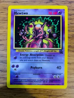 Mewtwo No.14 WOTC Black Star Promo Pokemon Card! FAST & FREE P&P! - Image 2