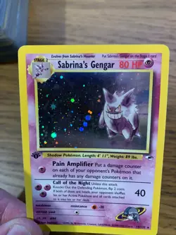 1st Edition Sabrina's Gengar (14/132) Holo Gym Heroes Pokemon Card! FREE P&P! - Image 4
