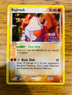 NM! Regirock (28/110) EX Holon Phantoms Stamped Reverse Holo Delta Pokemon Card! - Image 1