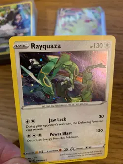 NM! Rayquaza SWSH029 Sword & Shield Cosmos Holo Black Star Promo Pokemon Card! - Image 3