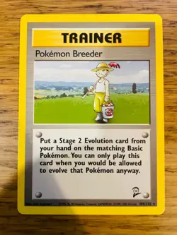 Pokemon Breeder (105/130) Rare Base Set 2 Pokemon Card! FAST & FREE P&P! - Image 2