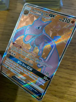 NM! Aerodactyl GX (224/236) SM Unified Minds Full Art Ultra Rare Pokemon Card! - Image 4