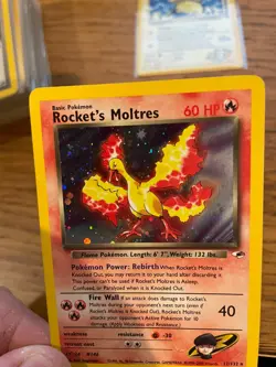 NEAR MINT! Rocket's Moltres (12/132) Holo Gym Heroes Pokemon Card! FREE P&P! - Image 3
