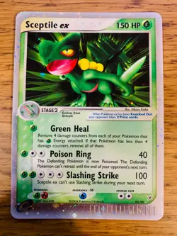 NM! Sceptile EX (93/95) Team Magma vs Team Aqua Holo Ultra Rare Pokemon Card! - Image 1