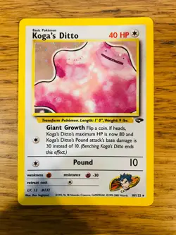 Koga's Ditto (10/132) Holo Gym Challenge Pokemon Card! FREE P&P! - Image 4