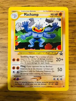 Machamp No.43 WOTC Black Star Promo Pokemon Card! FAST & FREE P&P! - Image 4
