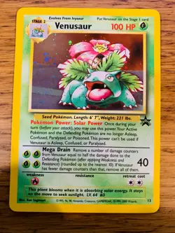 Venusaur No. 13 WOTC Cosmos Holo Black Star Promo Pokemon Card! FREE P&P! - Image 1