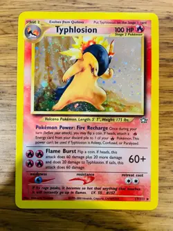NEAR MINT! Typhlosion (17/111) Holo Neo Genesis Pokemon Card! FAST & FREE P&P! - Image 1